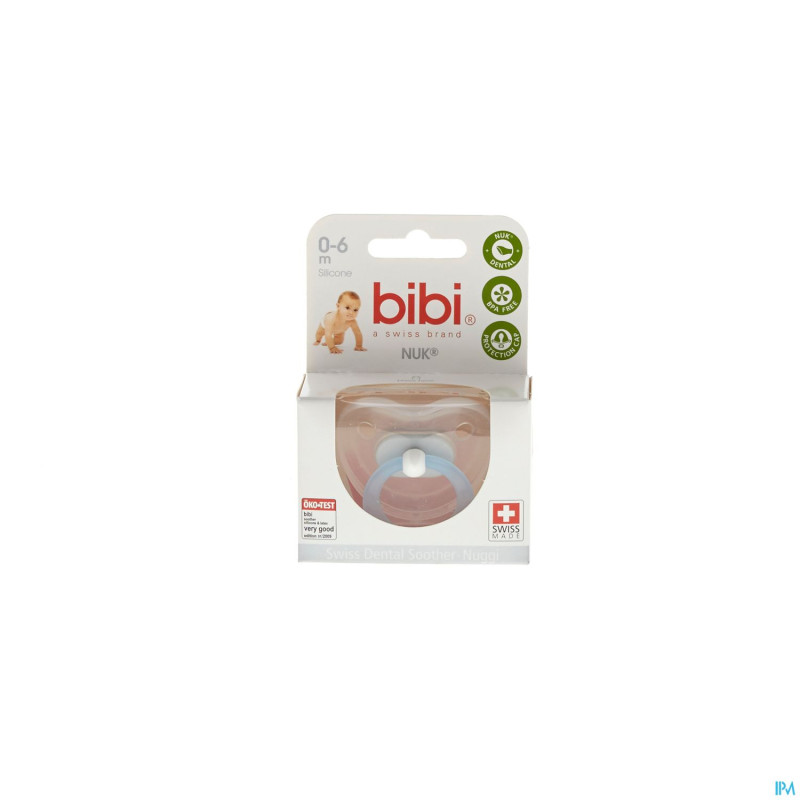 Bibi sucette soft blanche 1jour transp.