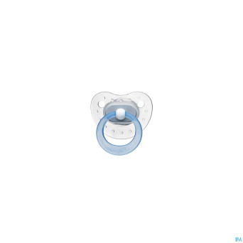 Bibi sucette soft blanche  12m transp.