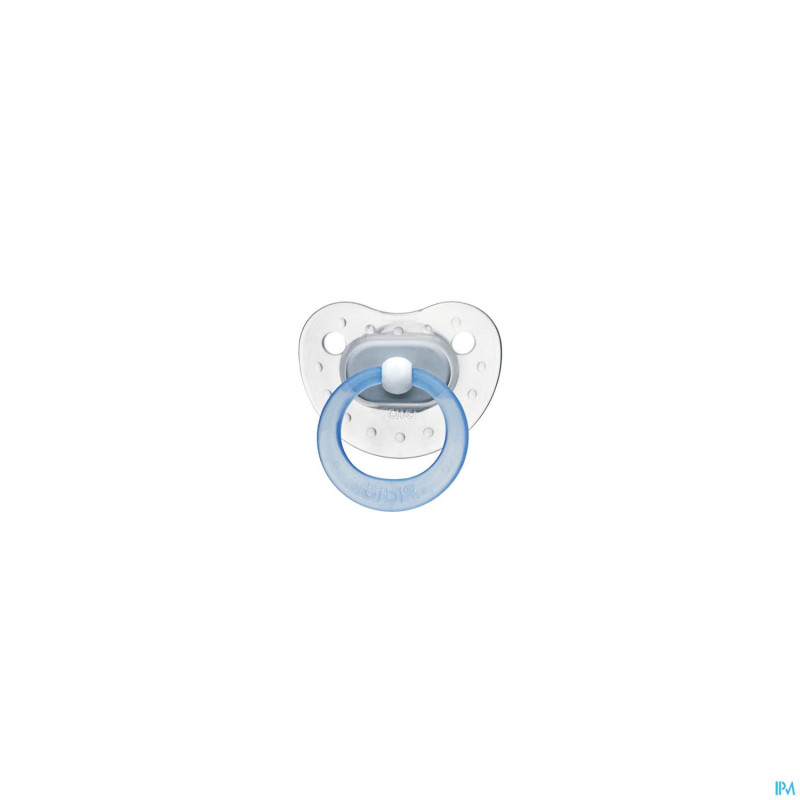 Bibi sucette soft blanche  12m transp.
