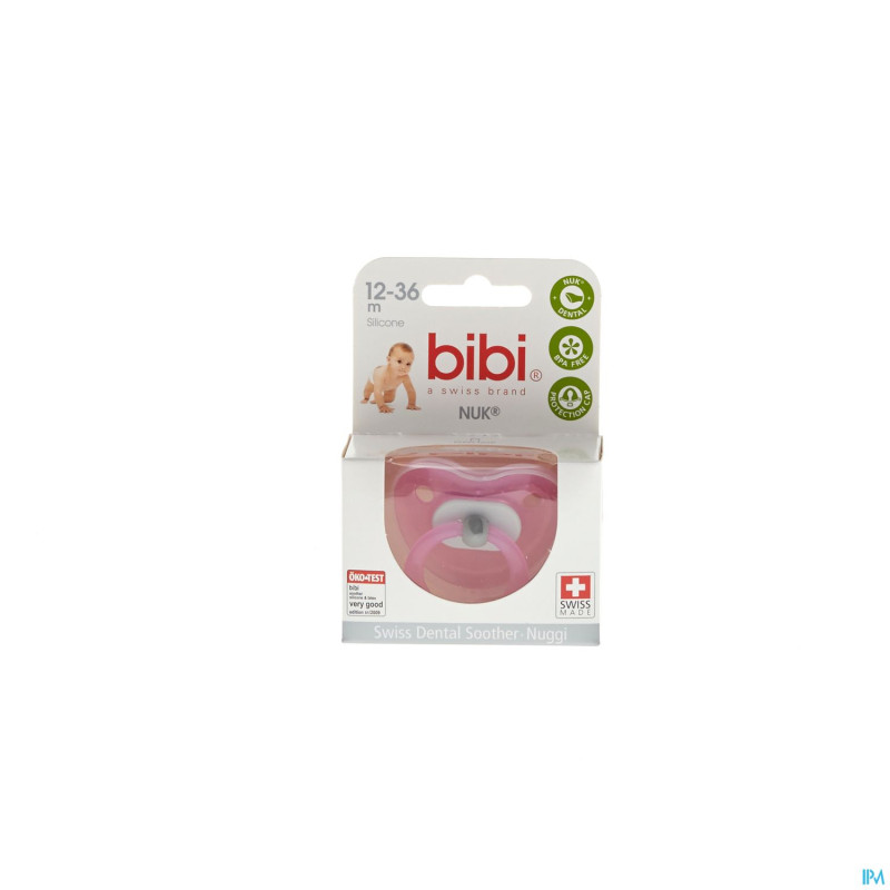 Bibi sucette soft rose    12m