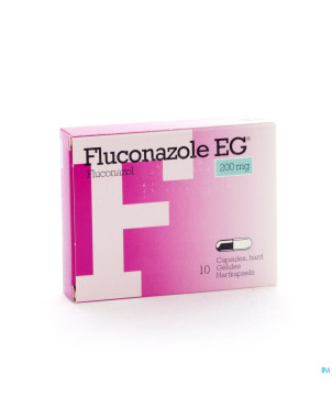 Fluconazol eg 200 mg caps 10