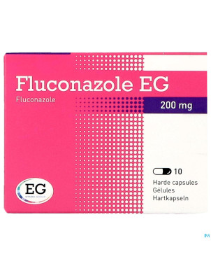 Fluconazol eg 200 mg caps 10