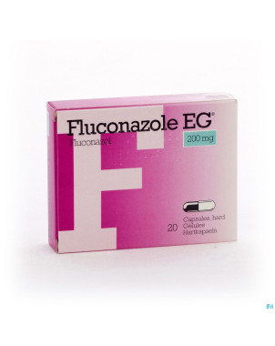 Fluconazol eg 200 mg caps 20
