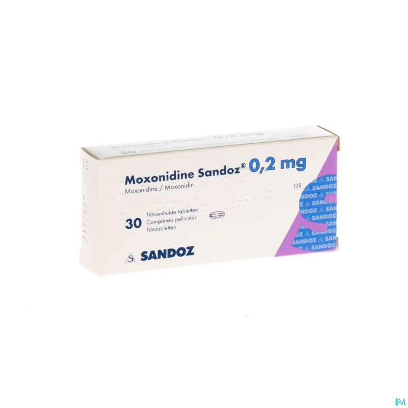 Moxonidine sandoz comp 30 x 0,2 mg