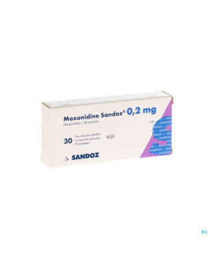 Moxonidine sandoz comp 30 x 0,2 mg