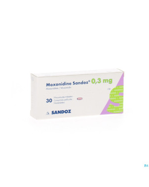 Moxonidine sandoz comp 30 x 0,3 mg