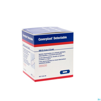 Coverplast detectable pans urgence   2,2x7,2cm 100