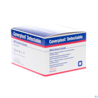 Coverplast detectable pans urgence   3,8x3,8cm 100