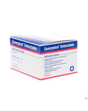 Coverplast detectable pans urgence   3,8x3,8cm 100