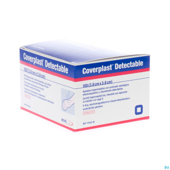 Coverplast detectable pans urgence   3,8x3,8cm 100