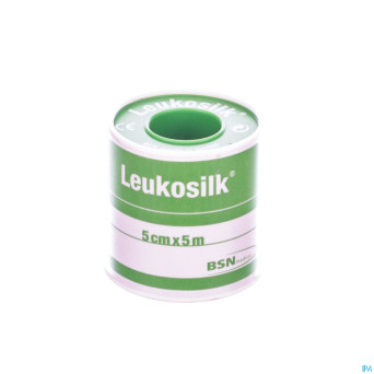 Leukosilk fourreau sparadrap   5,00cmx5m 1 0102400