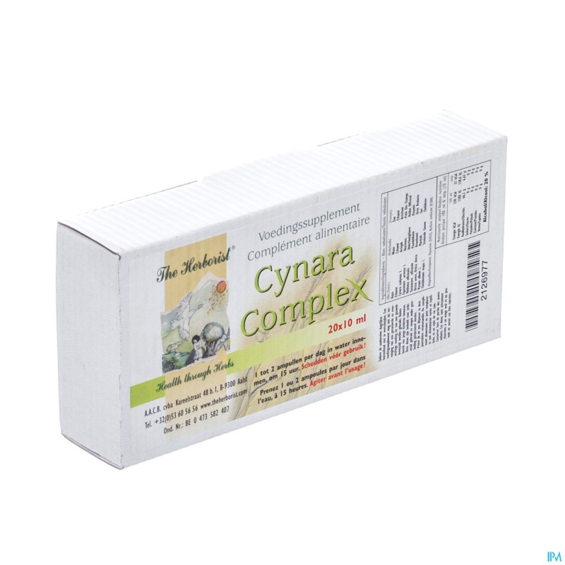 Herborist cynara complex    amp 20x10ml  0716
