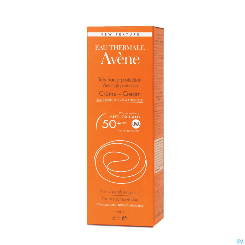 Avene sol creme peau sensible 50+    50ml