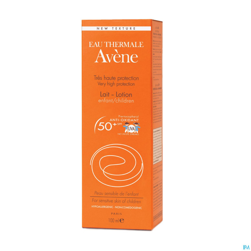 Avene sol lait peau sensible 50+    100ml