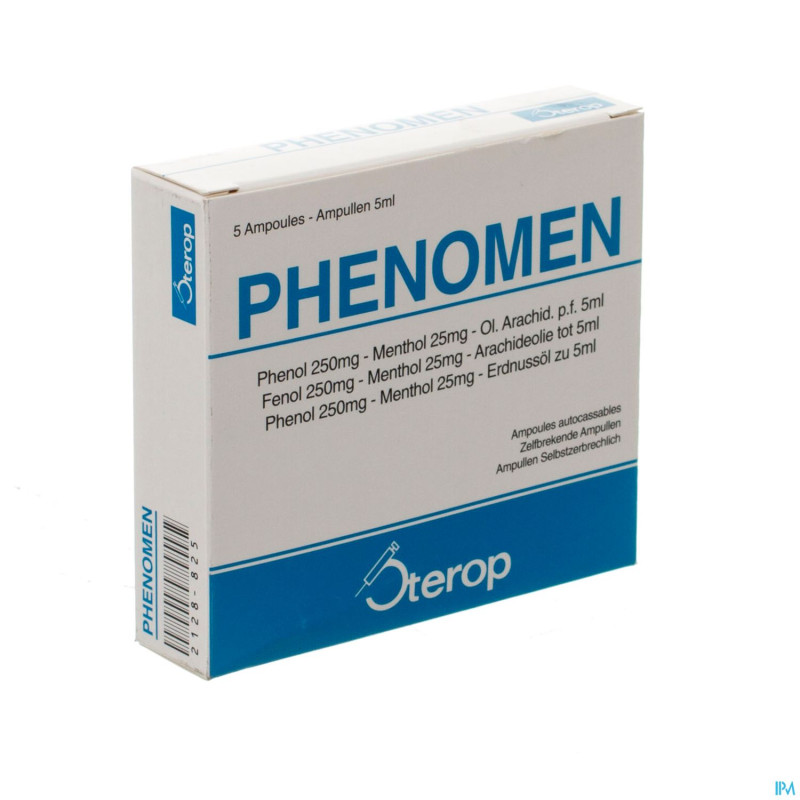 Phenomen desinfectant solution amp 5x5ml