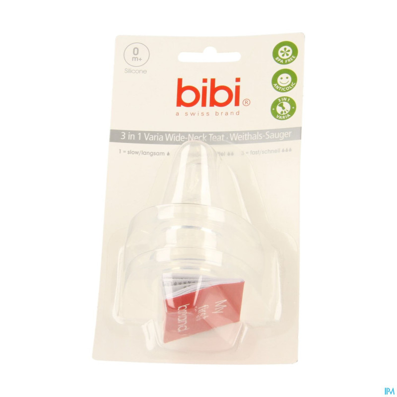Bibi tetine wide neck s-m-l 2