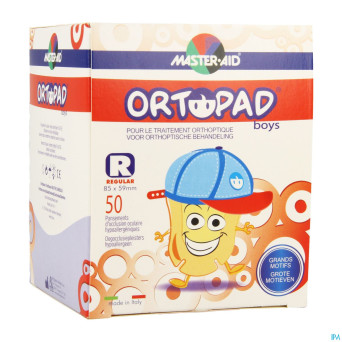 Ortopad regular for boys compresse ocul.  50 73324