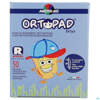 Ortopad regular for boys compresse ocul.  50 73324