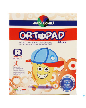 Ortopad regular for boys compresse ocul.  50 73324