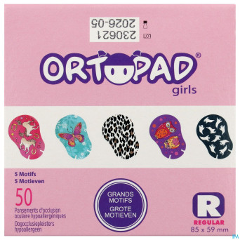 Ortopad regular for girls compresse ocul. 50 73224