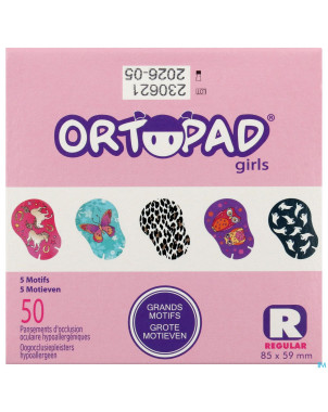 Ortopad regular for girls compresse ocul. 50 73224