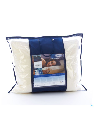Tempur coussin comfort+ housse velours    60x50cm