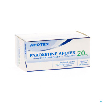 Paroxetine apotex comp 100 x 20 mg