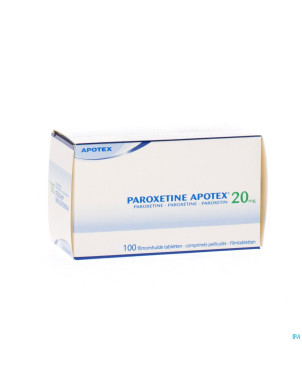 Paroxetine apotex comp 100 x 20 mg