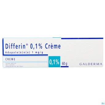 Differin 0,1 % creme tube 60 g
