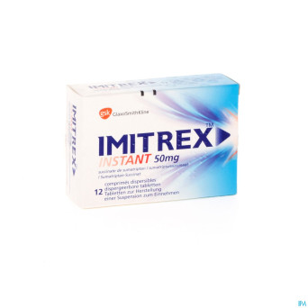 Imitrex instant tabl disp. 12 x  50 mg