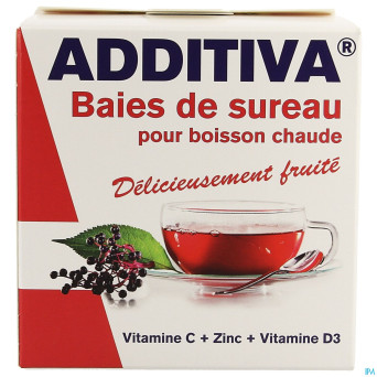 Additiva baies sureau pour boisson chaude  sach 10