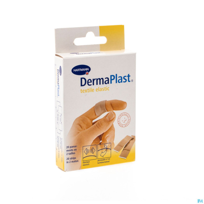 Dermaplast textile elastic    strips 20 5352221
