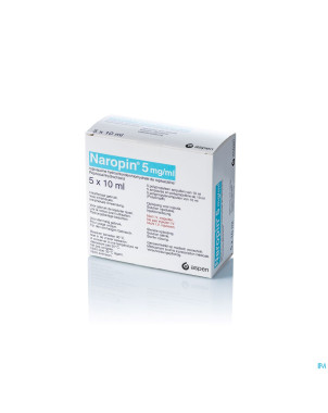 Naropin  5,0mg/ml amp  5x 10ml