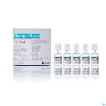 Naropin  5,0mg/ml amp  5x 10ml