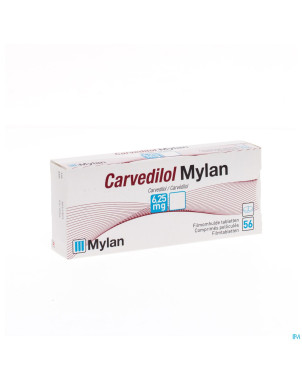 Carvedilol mylan comp pell 56 x  6,25 mg