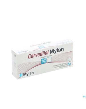 Carvedilol mylan comp pell 56 x  6,25 mg