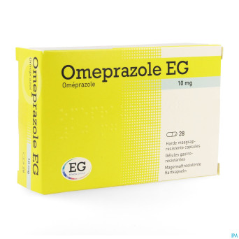 Omeprazole eg 10mg gastro resist caps bl 28x10mg