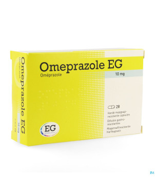 Omeprazole eg 10mg gastro resist caps bl 28x10mg