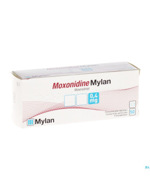 Moxonidine mylan 0,4 mg comp pel 50 x 0,4 mg