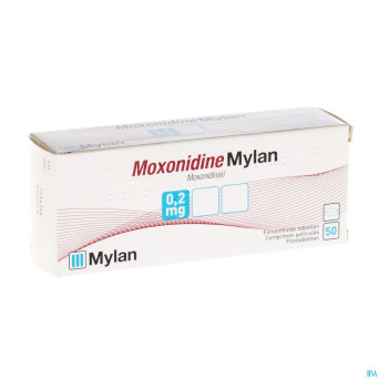 Moxonidine mylan 0,2 mg comp pel 50 x 0,2 mg