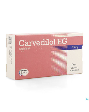Carvedilol eg 25,00mg comp 56x25,00mg