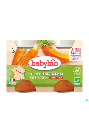 Babybio petit pot potim.-carotte    2x130g