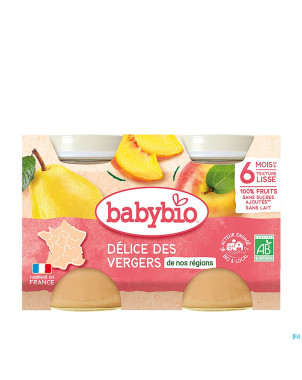 Babybio petit pot delice fruit    2x130g