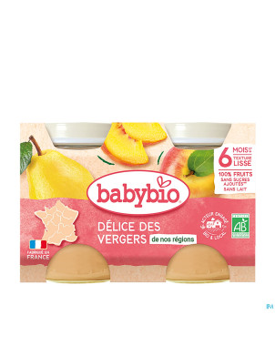 Babybio petit pot delice fruit    2x130g