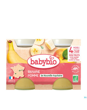 Babybio petit pot pomme-banane    2x130g