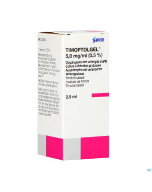 Timoptolgel 5,0 mg/ml 0,50% 2,5 ml