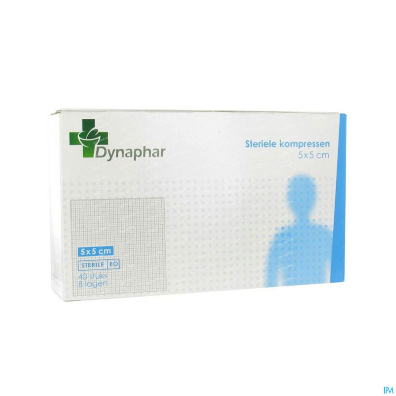 Dynaphar compresse 8pl    5,0x 5,0cm 40 35201