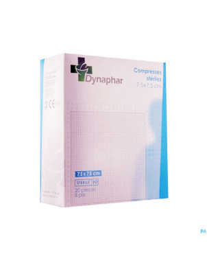 Dynaphar compresse 8pl    7,5x 7,5cm 20 35203