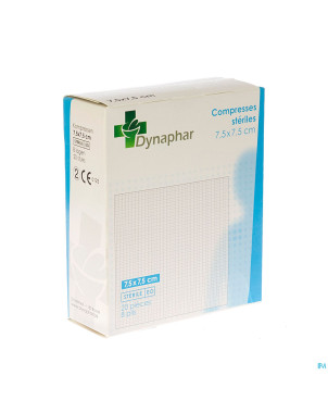 Dynaphar compresse 8pl    7,5x 7,5cm 20 35203
