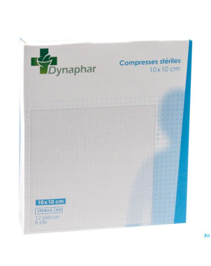 Dynaphar compresse 8pl    10,0x10,0cm 12 35205